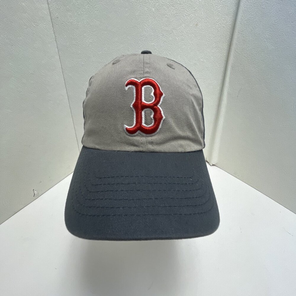 BOSTON RED SOX STRAPBACK Hat Cap Size MLB Baseball FAN FAVORITE - BLUE GRAY